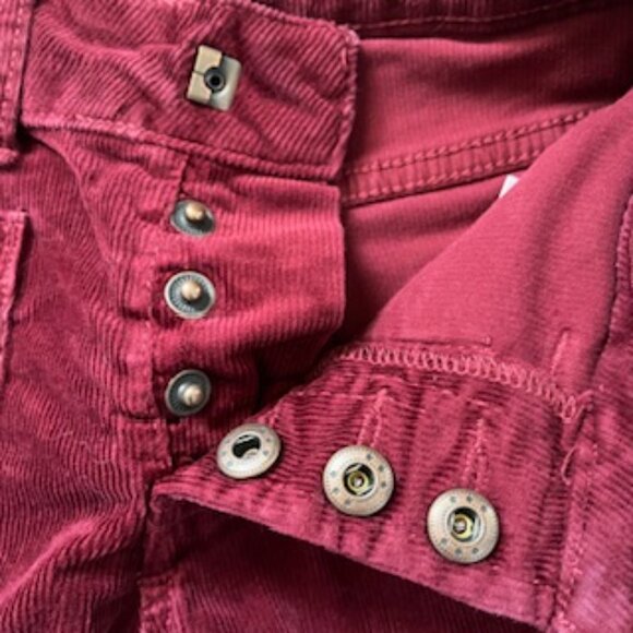 🧡3/15 GAP 70s Flair High Rise Corduroy Pants Adjustable Waist Kids 6 SLIM - Picture 7 of 10